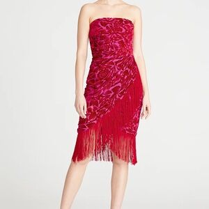 Theia dress brand new with defects Adina Fringe Cocktail Dress